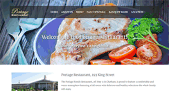 Desktop Screenshot of portagerestaurant.ca